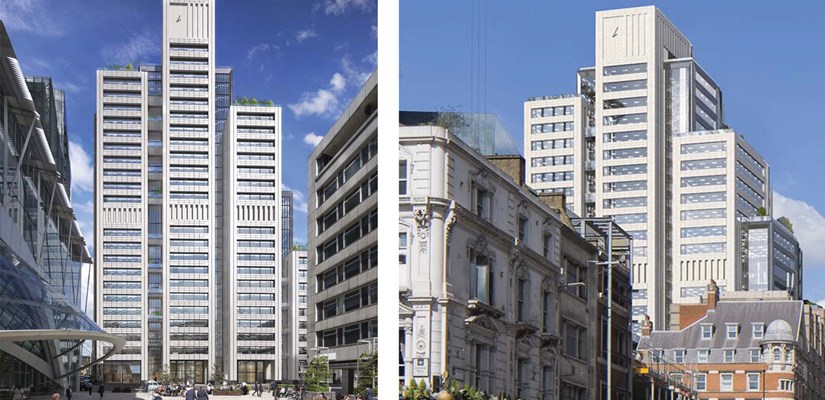 The building will rise to 112m high above pavement level The building will rise to 112m high above pavement level