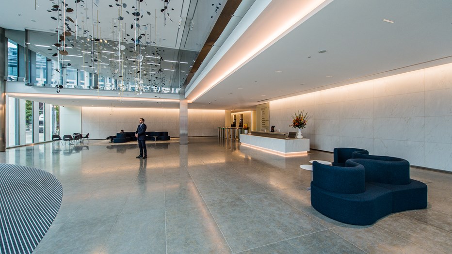 Reception area in One and Two New Ludgate Reception area in One and Two New Ludgate