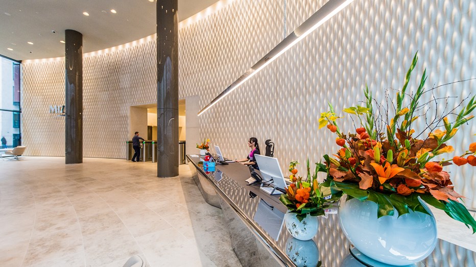 Reception area in One and Two New Ludgate Reception area in One and Two New Ludgate